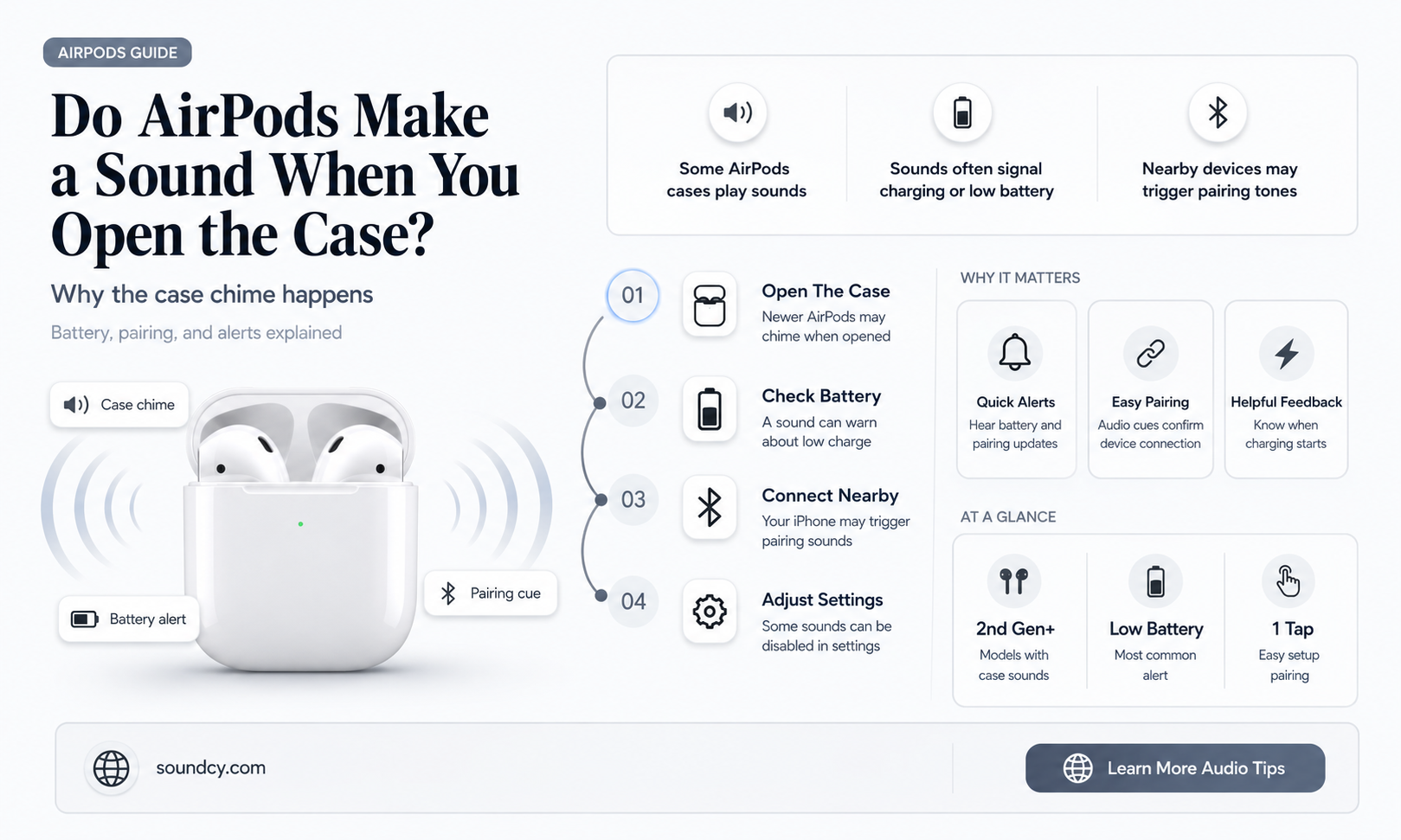 do airpods make a sound when you open them