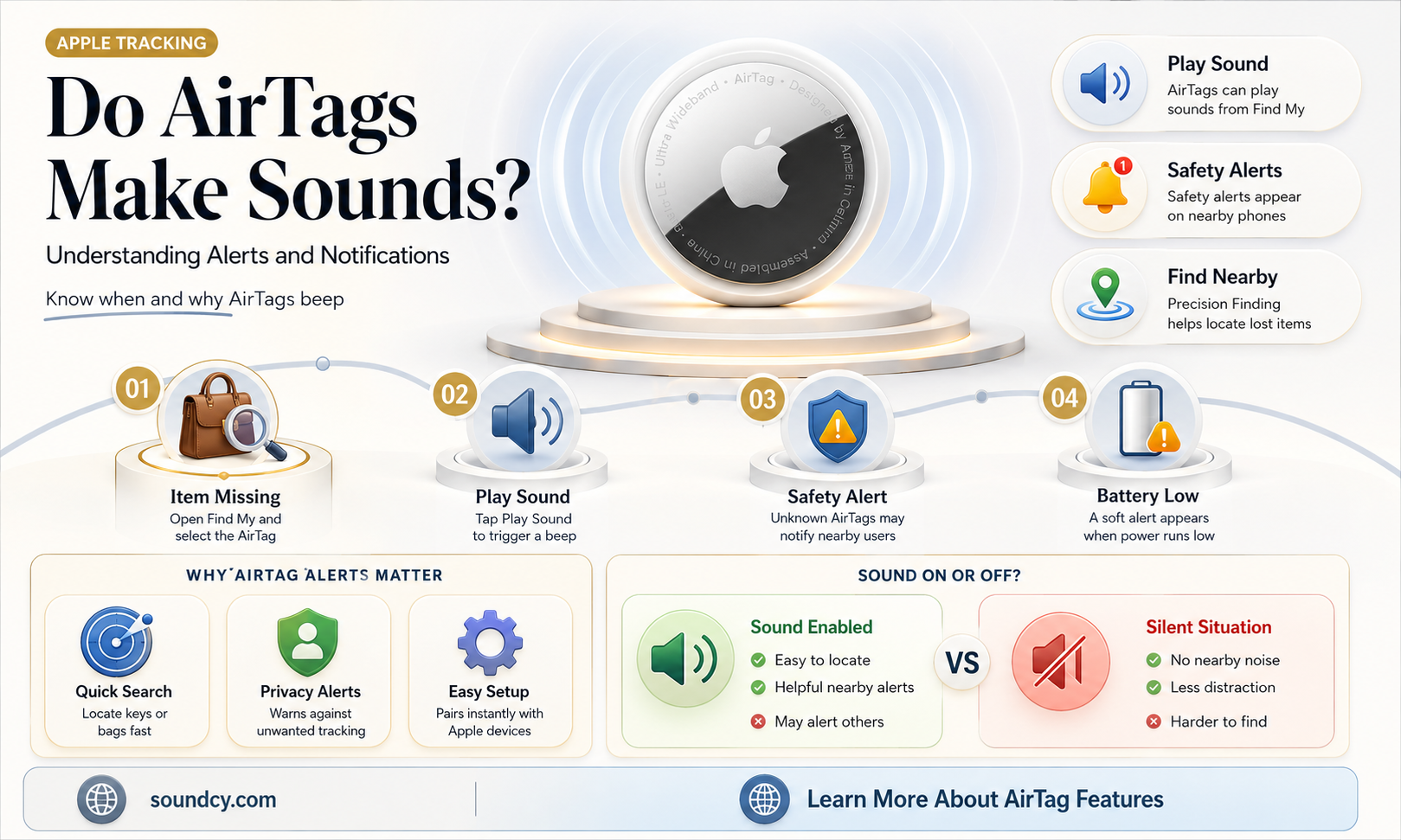 do air tags make sounds