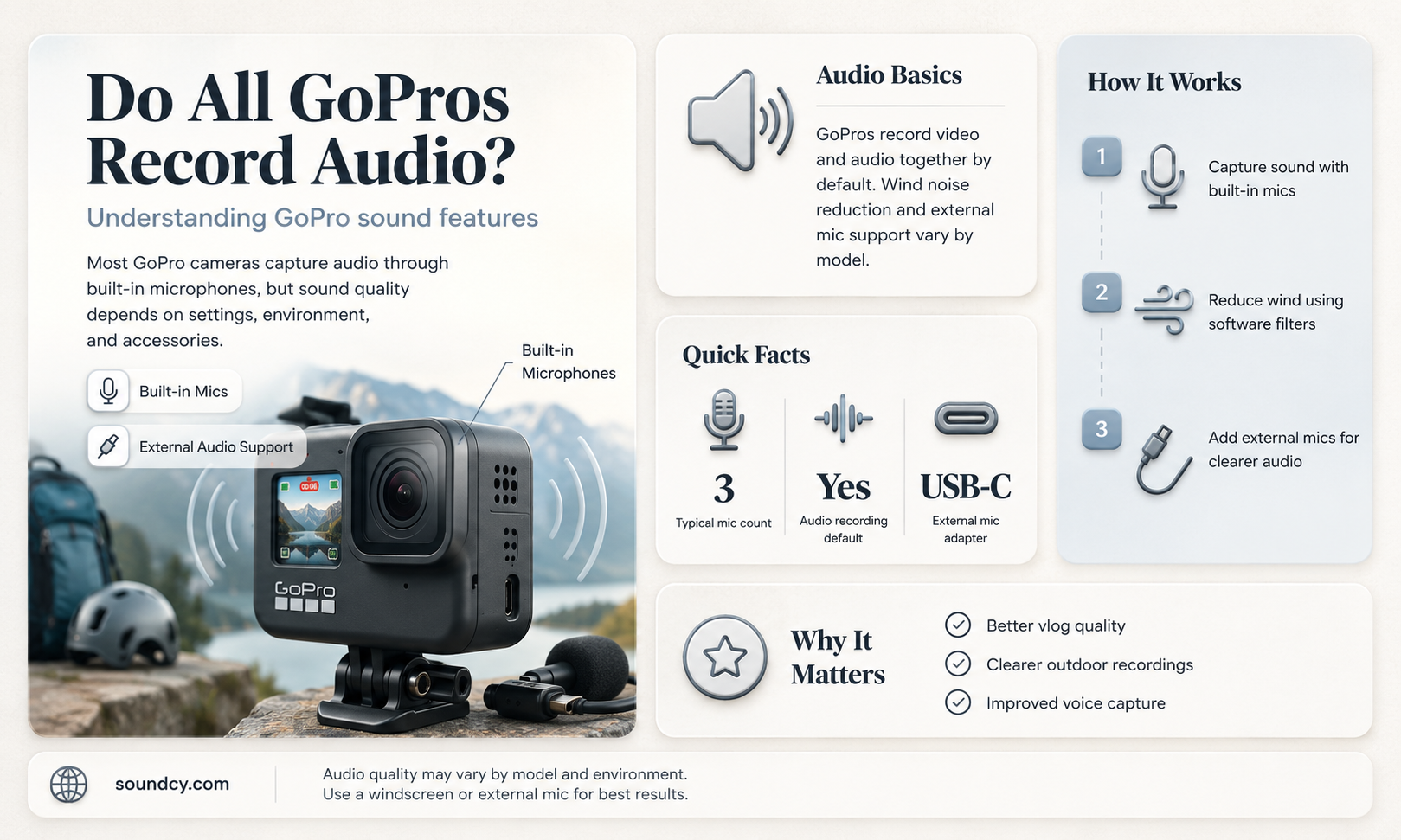 do all gopros have sound