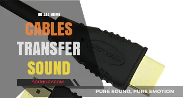 HDMI Cables: Transferring Sound or Not?