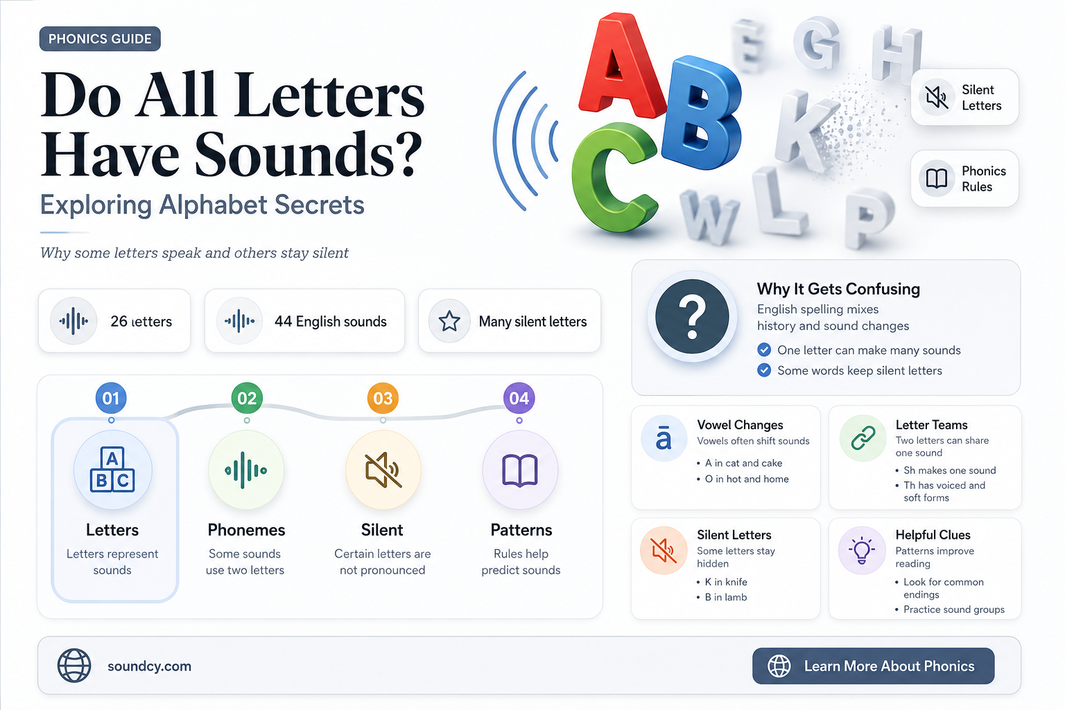 do all letters have sounds