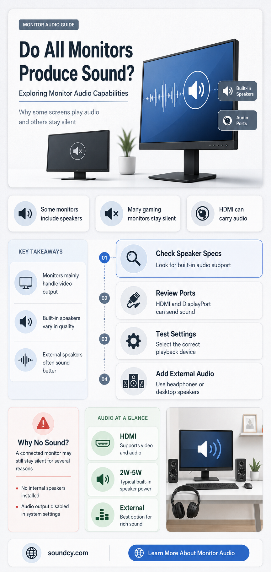 do all moniter make sound