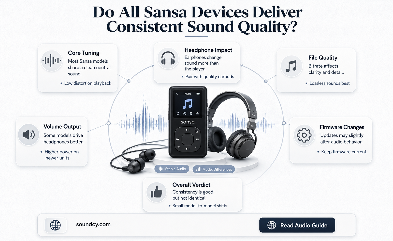 do all sansa sound quality