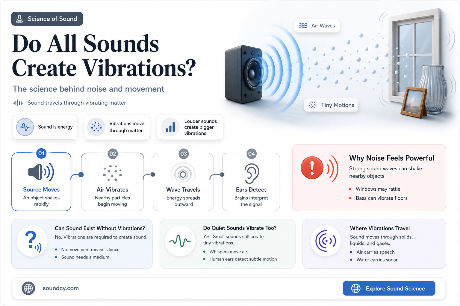 do all sounds make vibrations