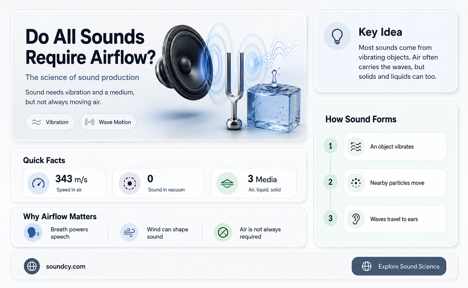 do all sounds have airflow