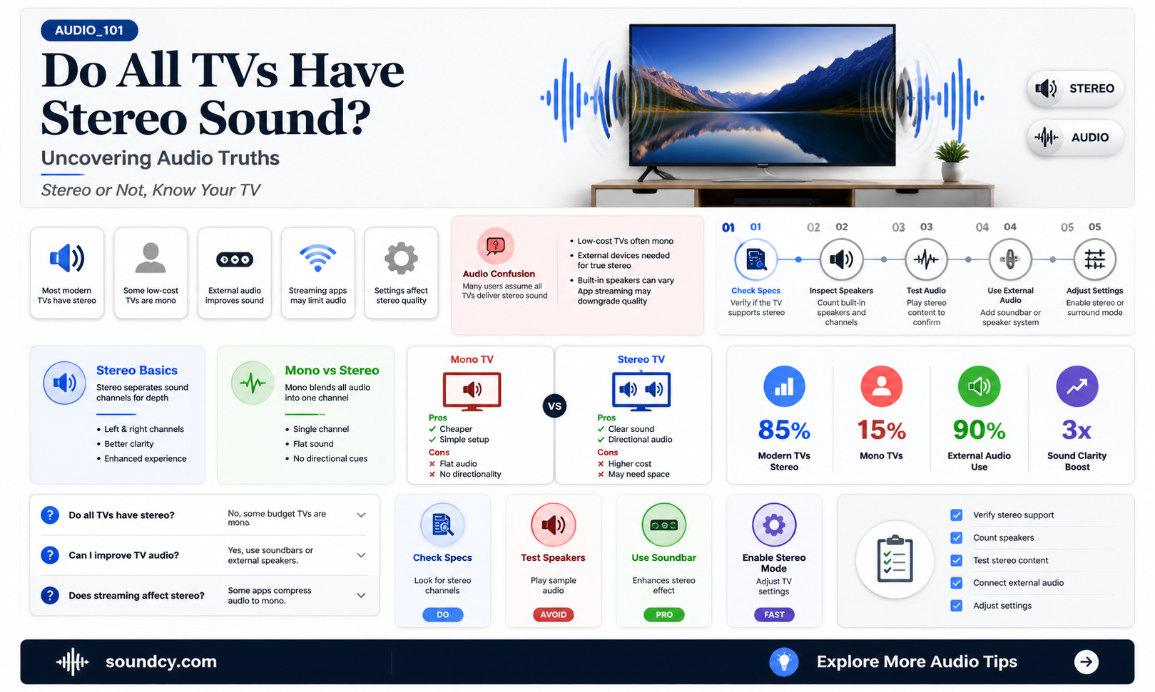 are all tvs stereo sound