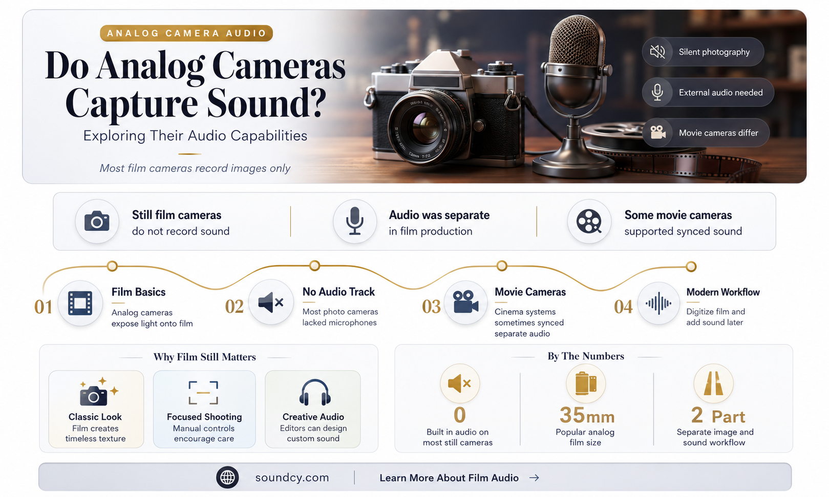 do analog cameras have sound