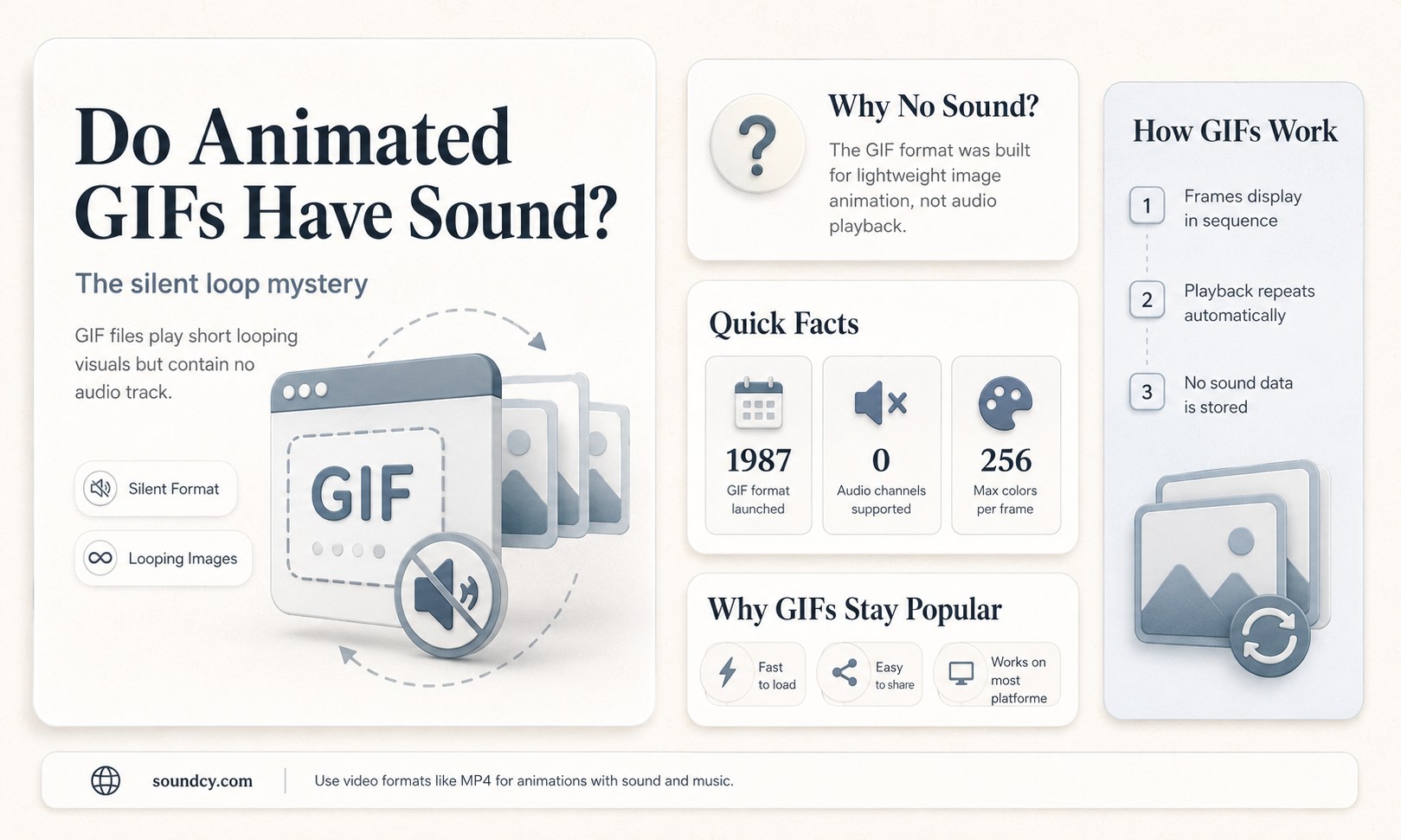 do animated gifs have sound