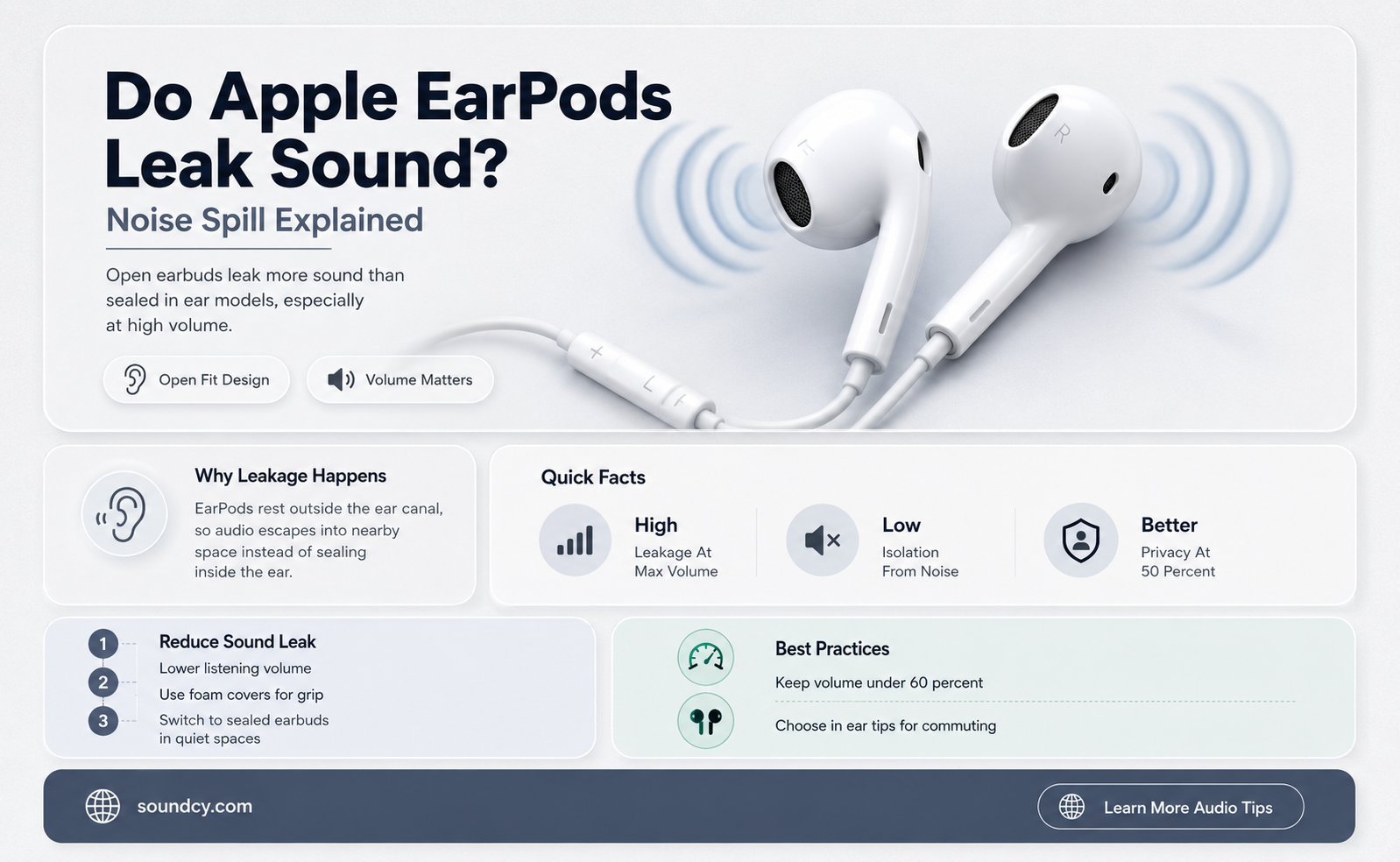 do apple earpods leak sound