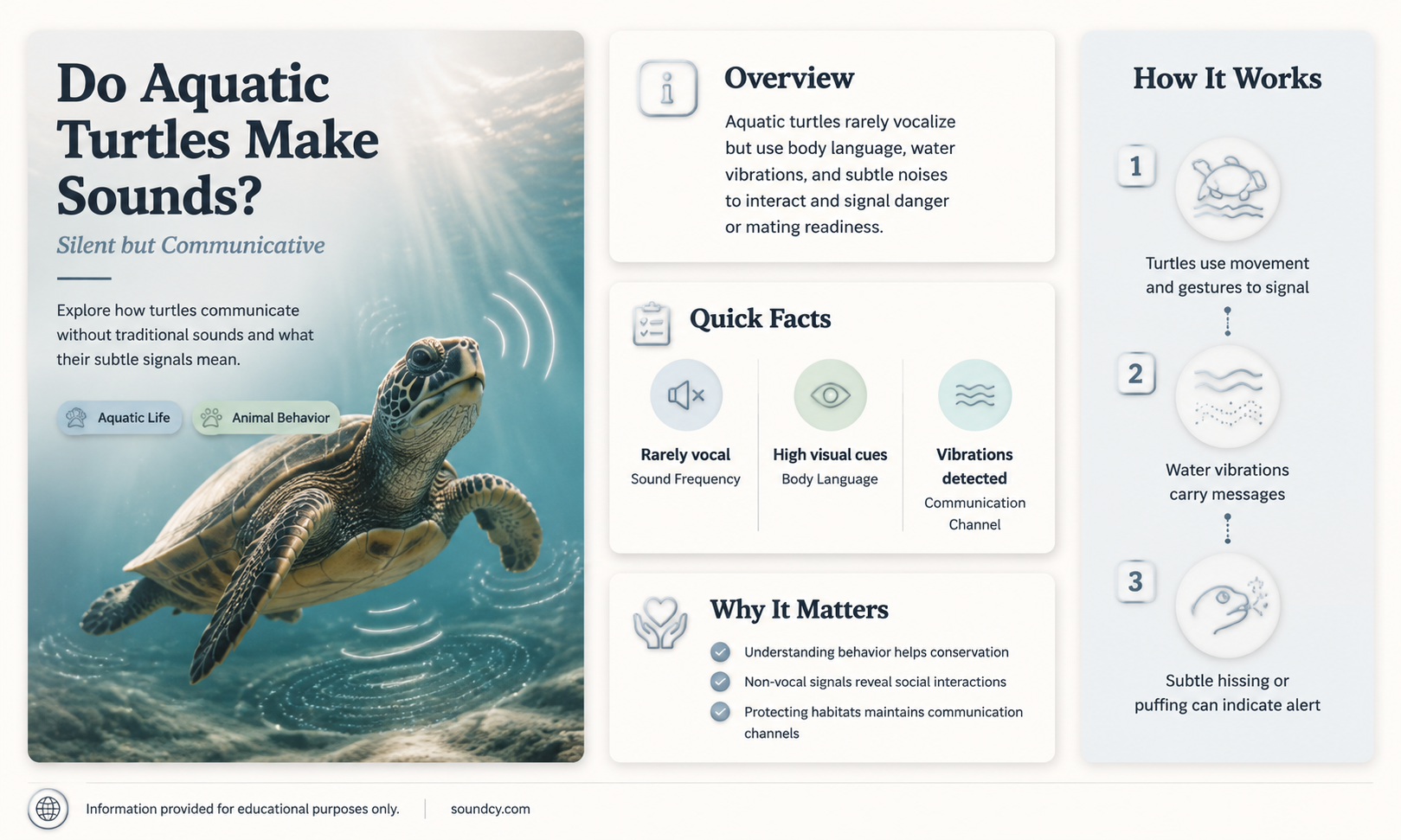 do aquatic turtles make sounds