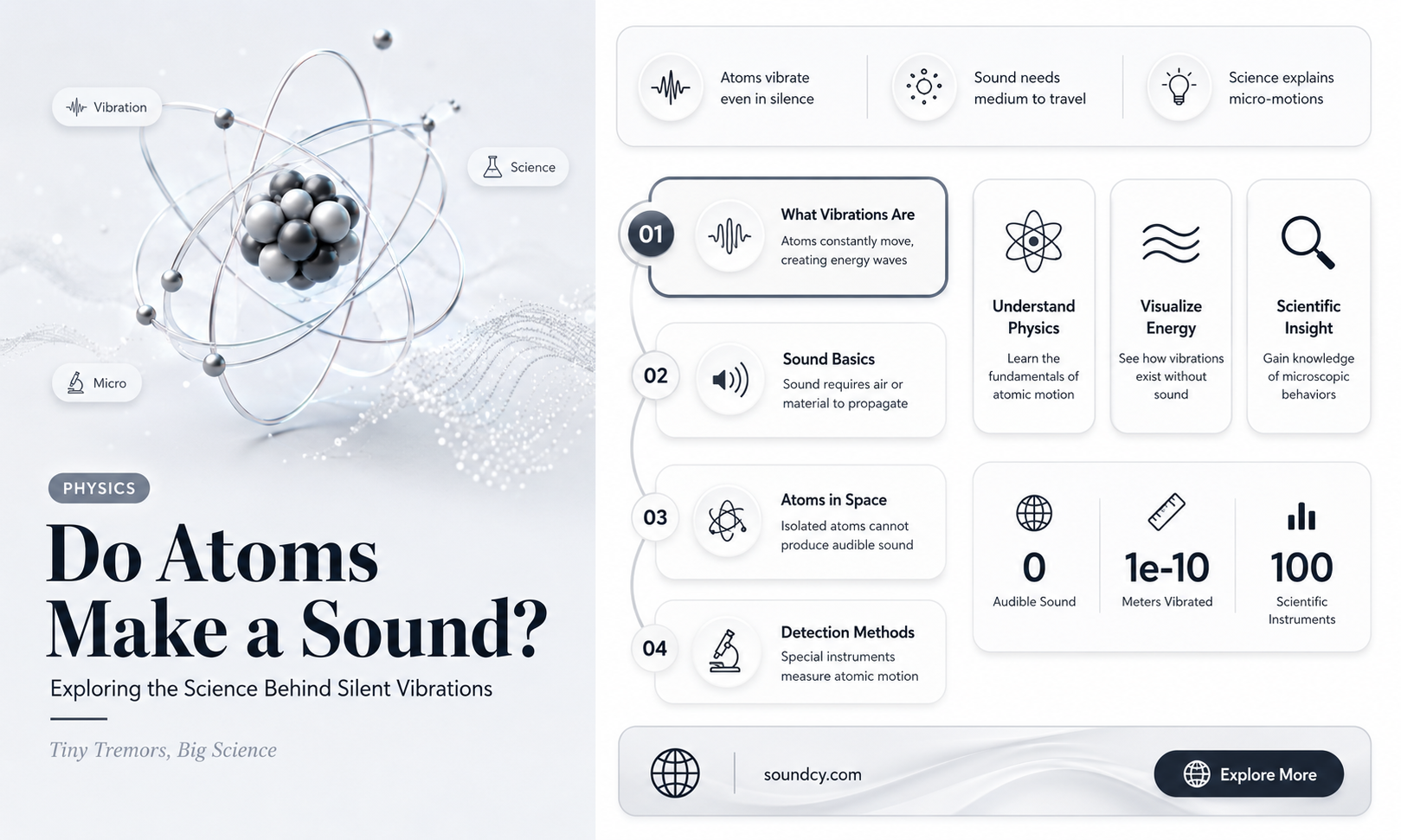 do atoms make a sound