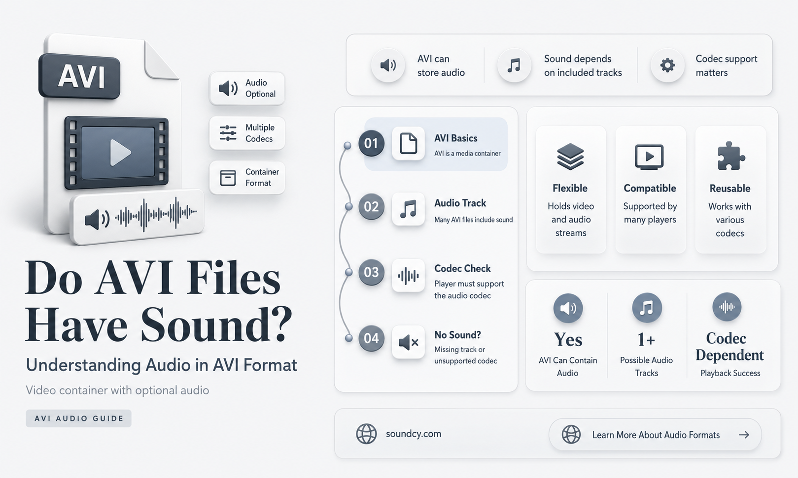 do avi files have sound