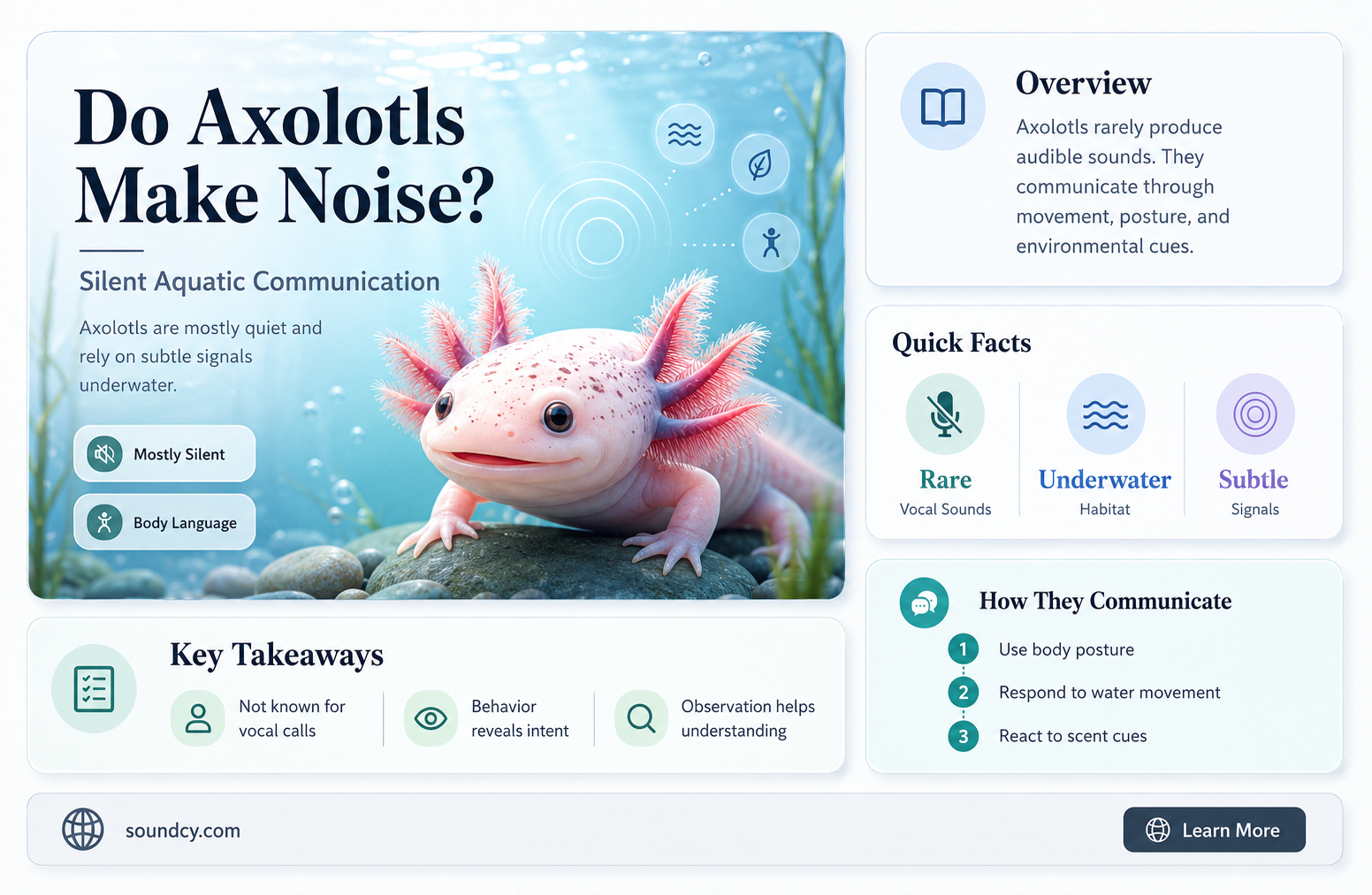 do axolotls make a sound