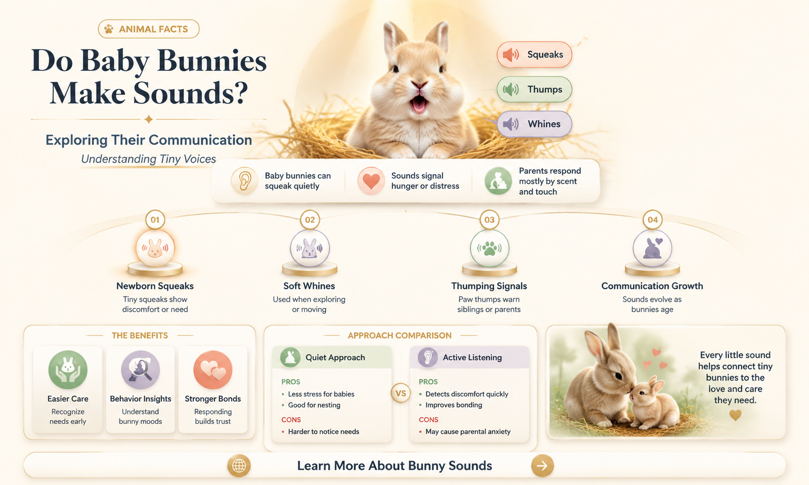 do baby bunnies make sounds