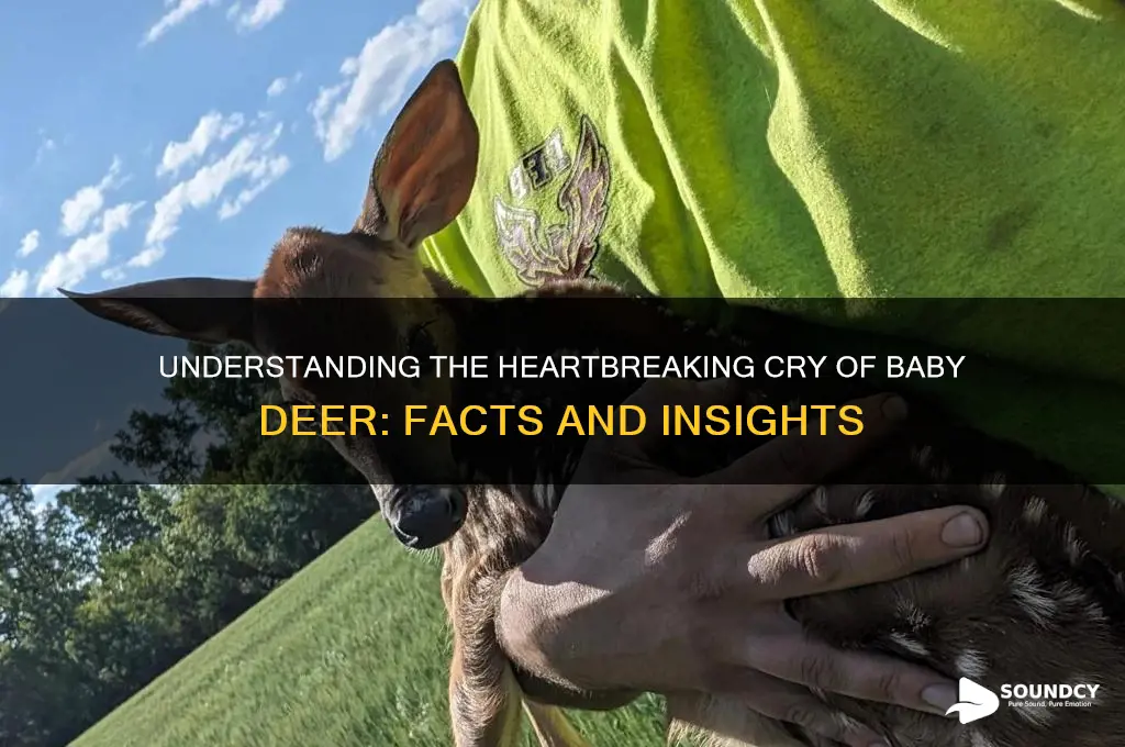 do baby deer crying sound