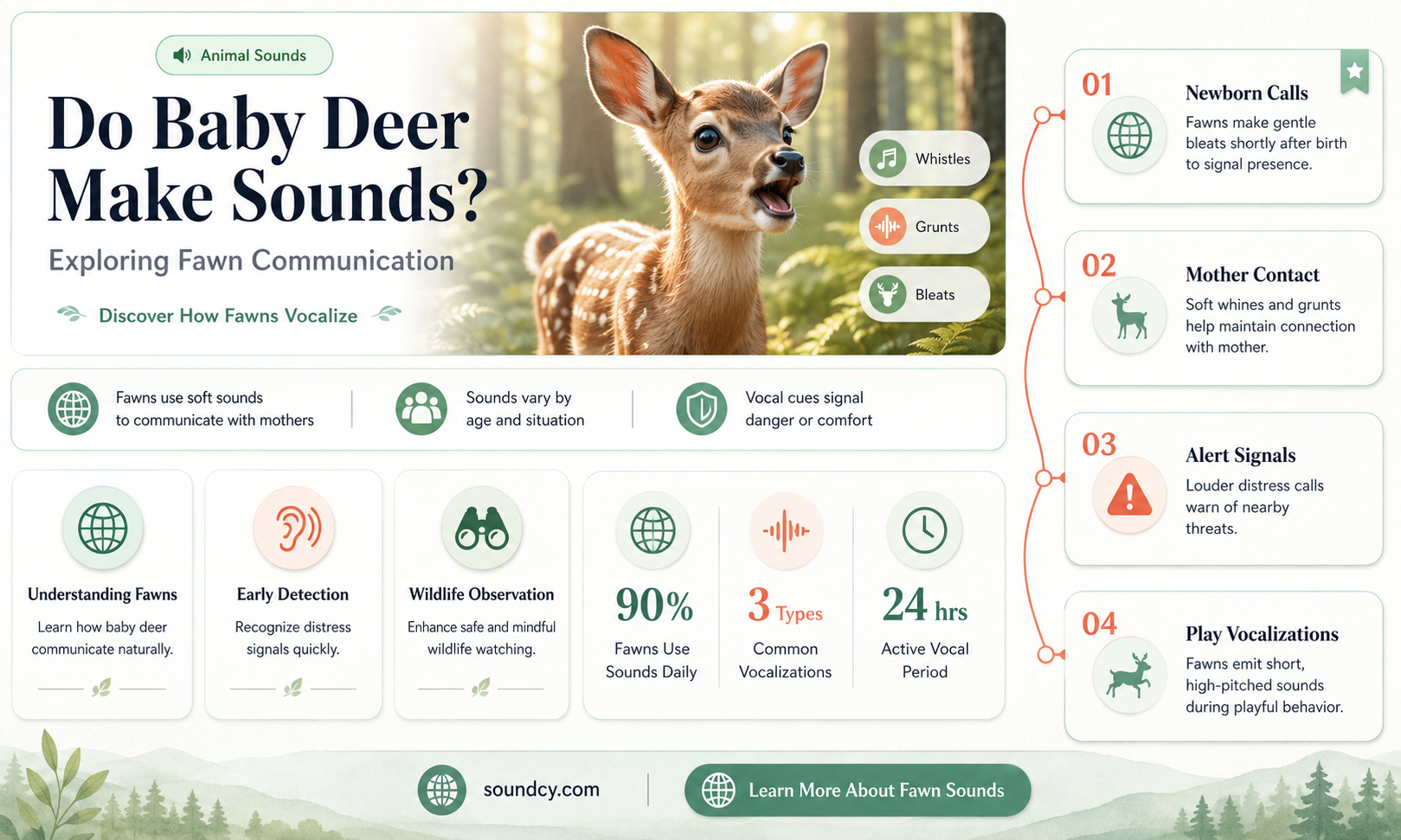 do baby deer make sounds