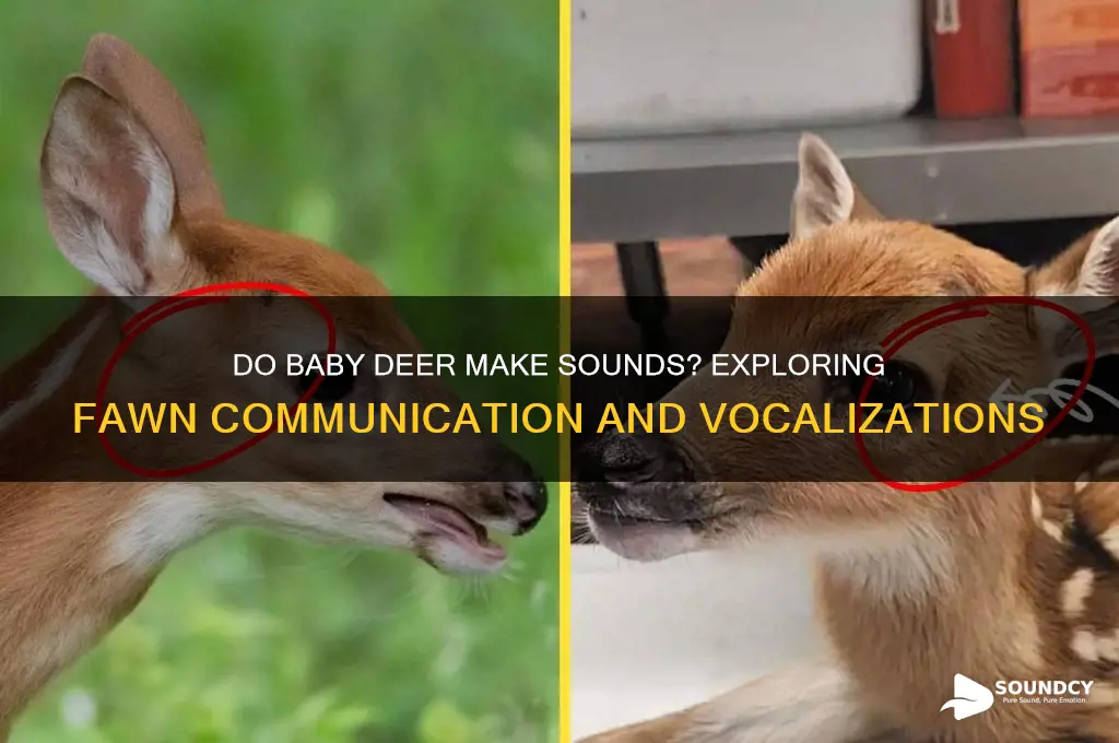 do baby deer make sounds