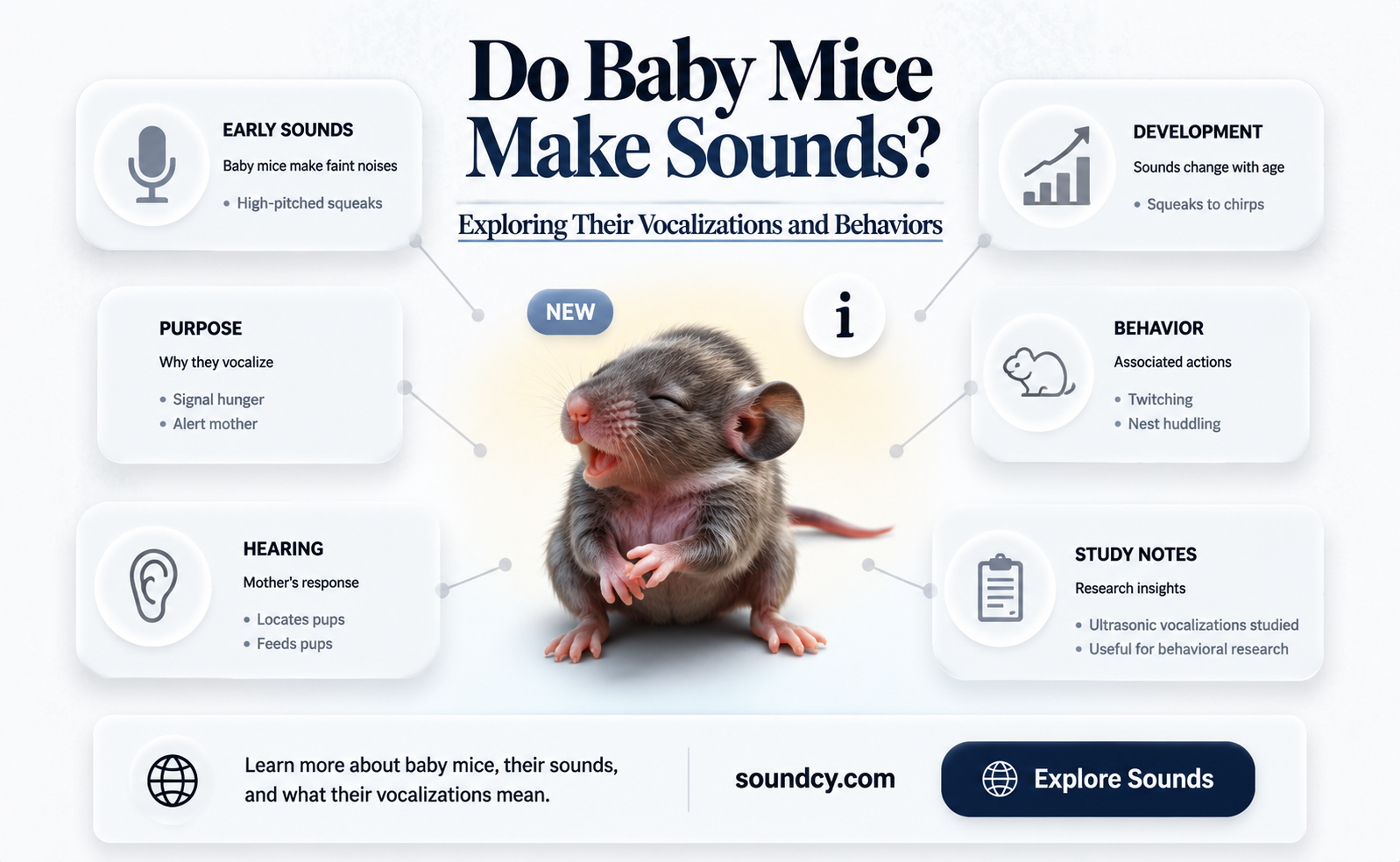 do baby mice make sounds