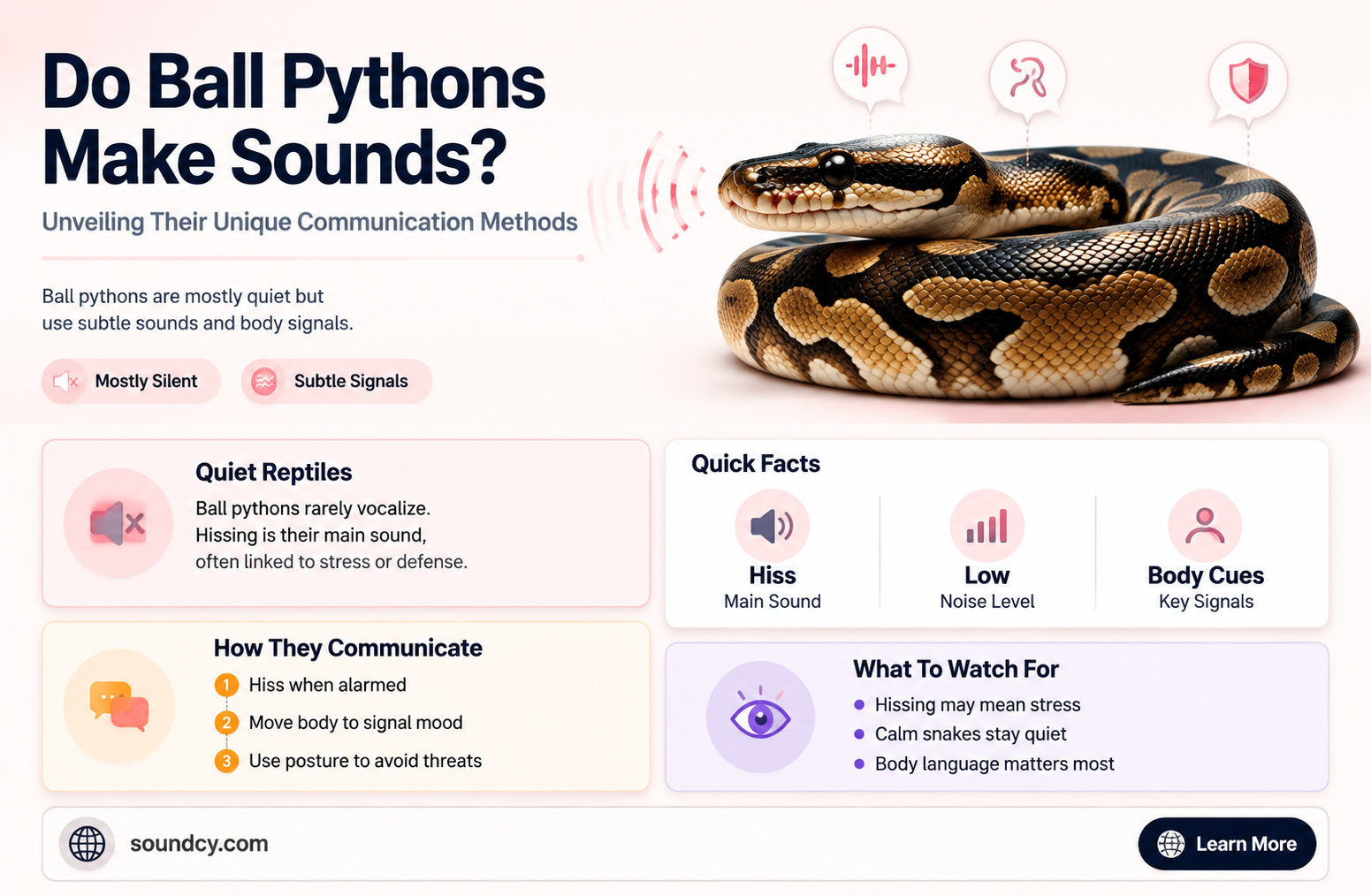 do ball pythons make sounds