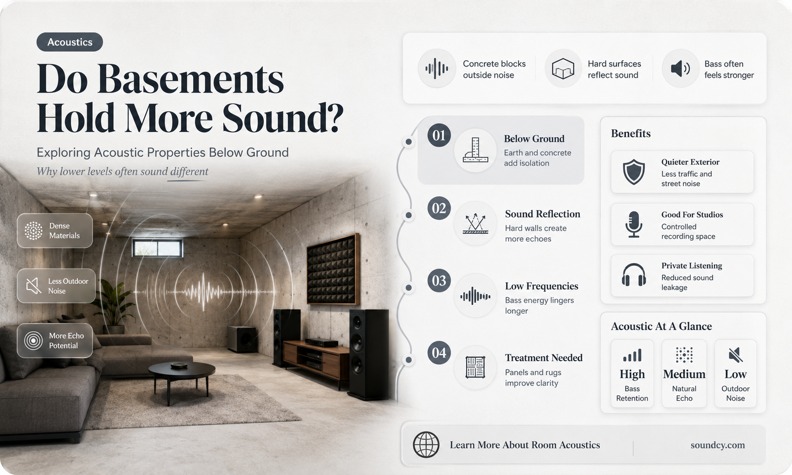 do basements hold more sound