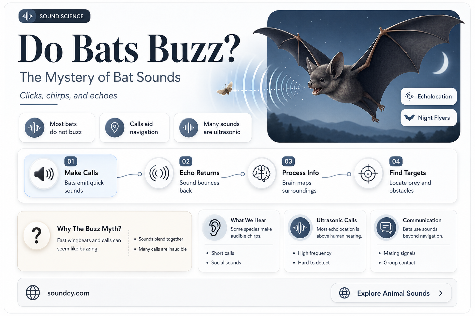 do bats make buzzing sounds
