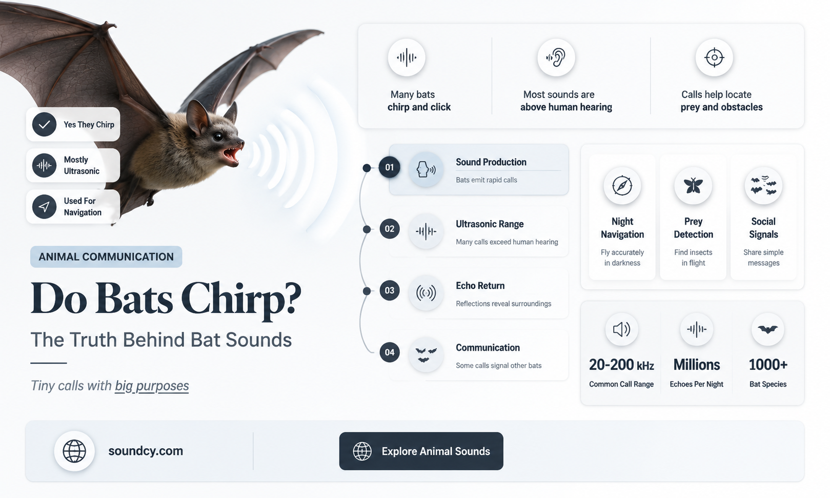 do bats make chirping sounds