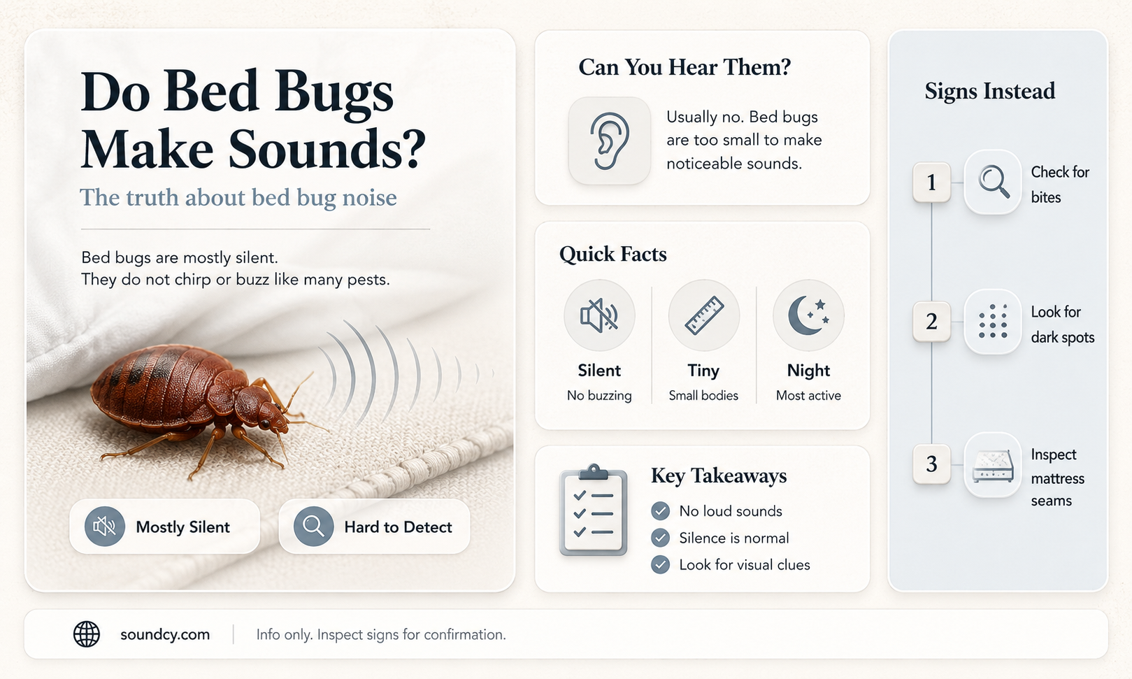 do bed bugs make sounds