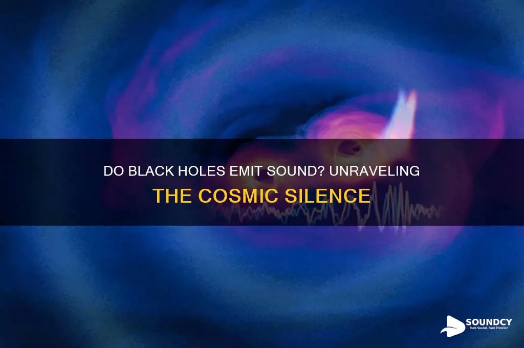do black holes emit sound