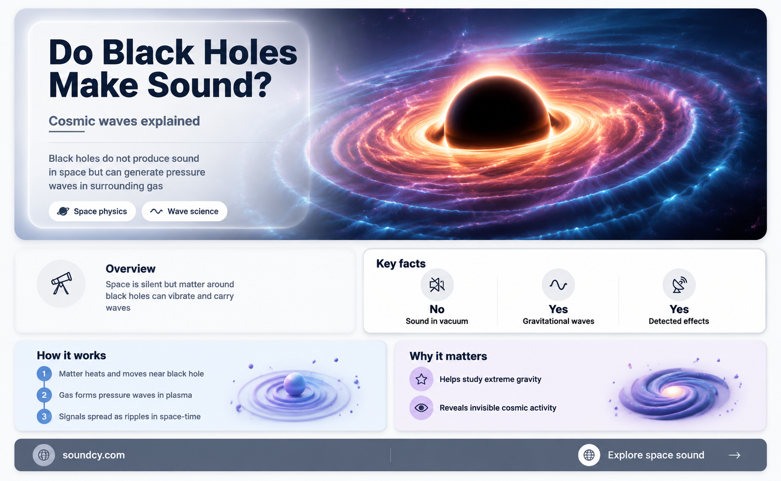 do black holes make sound