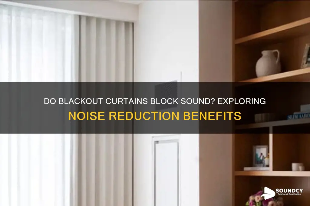 do blackout curtains block sound