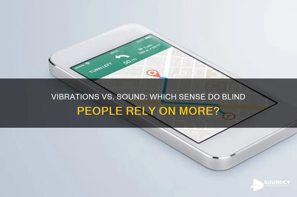 do blind people rely on vibrations or sound more