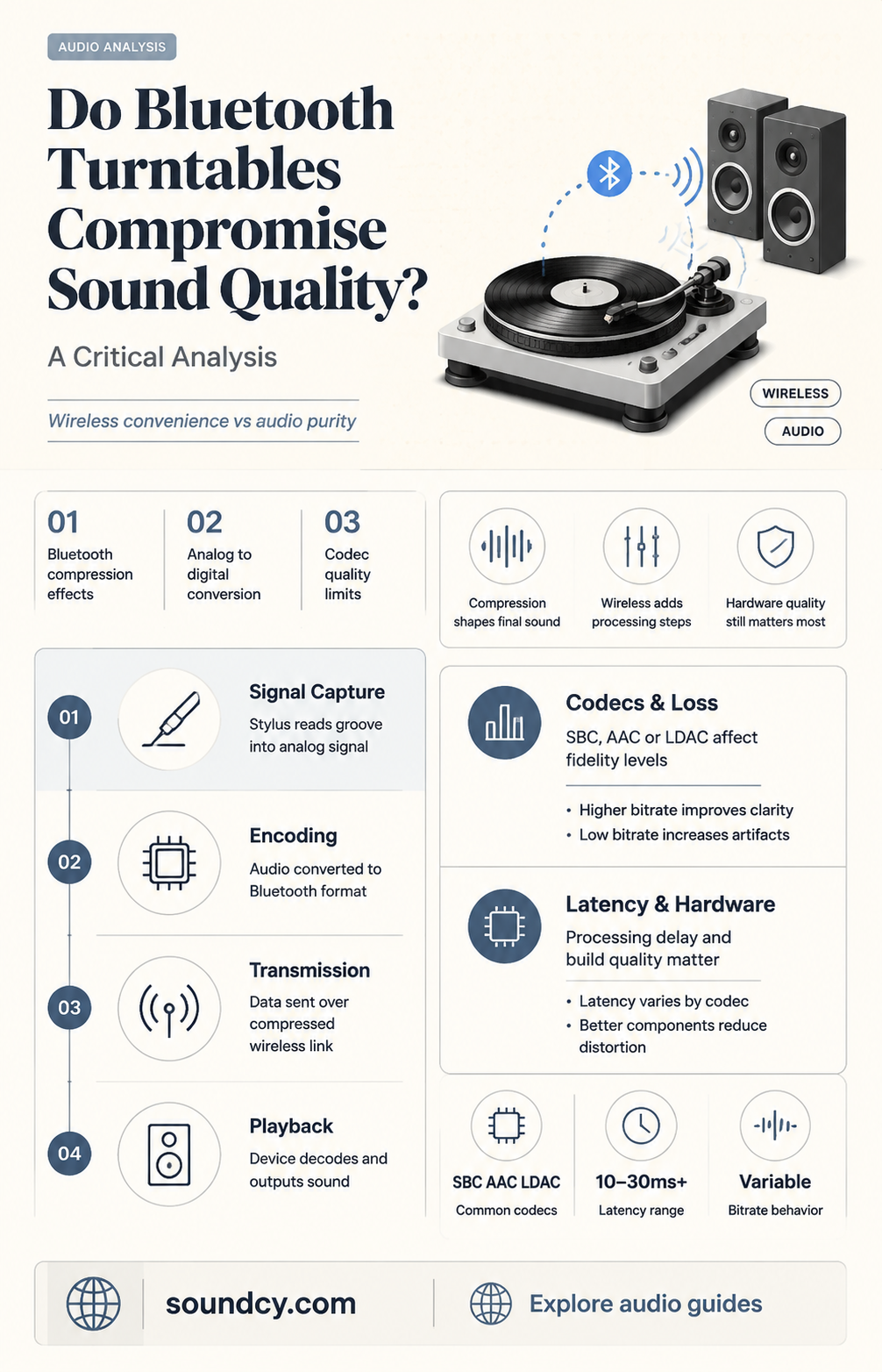 do bluetooth turntables sound worse
