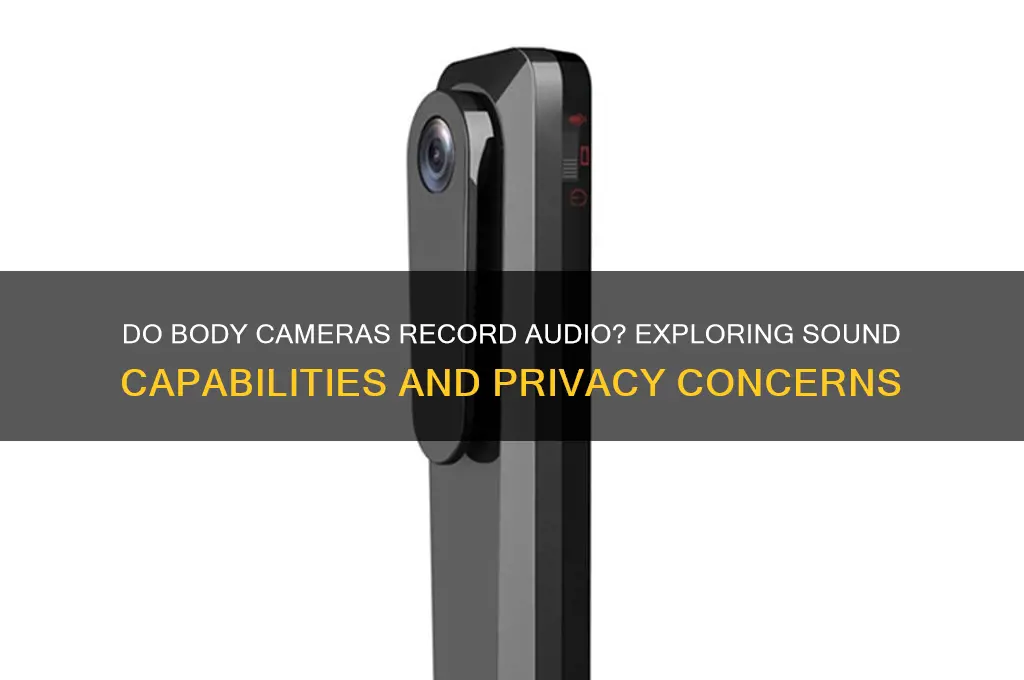 do body cameras have sound
