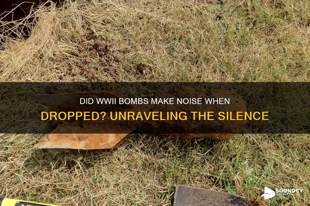 do bombs make a sound when they drop ww2