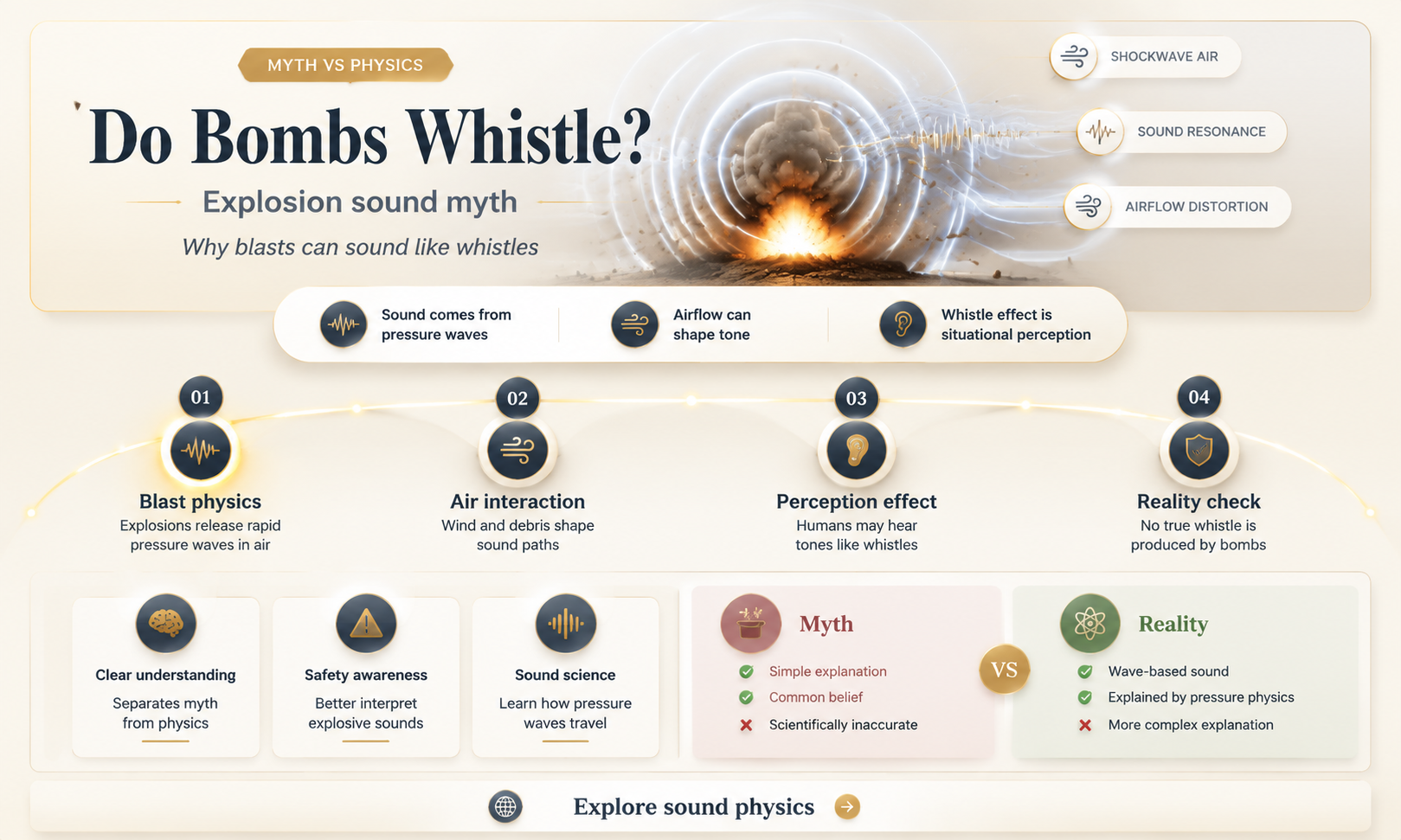 do bombs make whistling sound