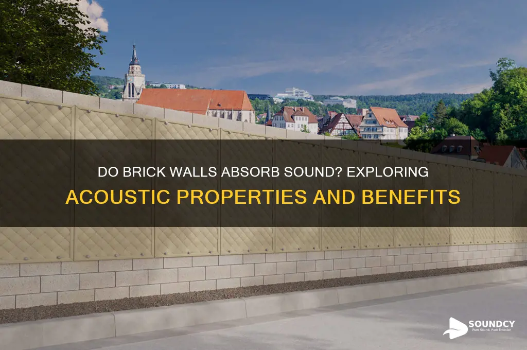 do brick walls absorb sound