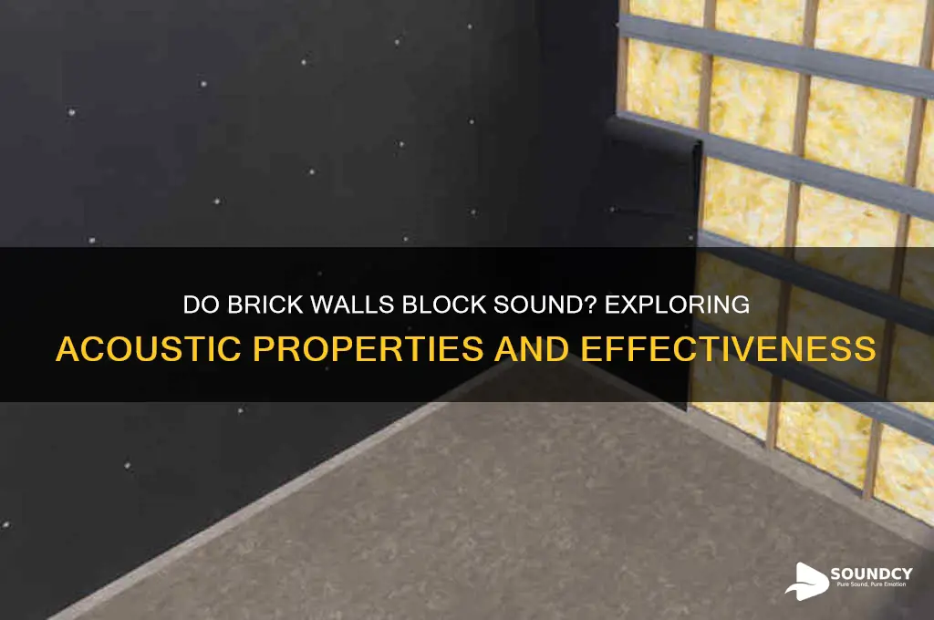 do brick walls block sound