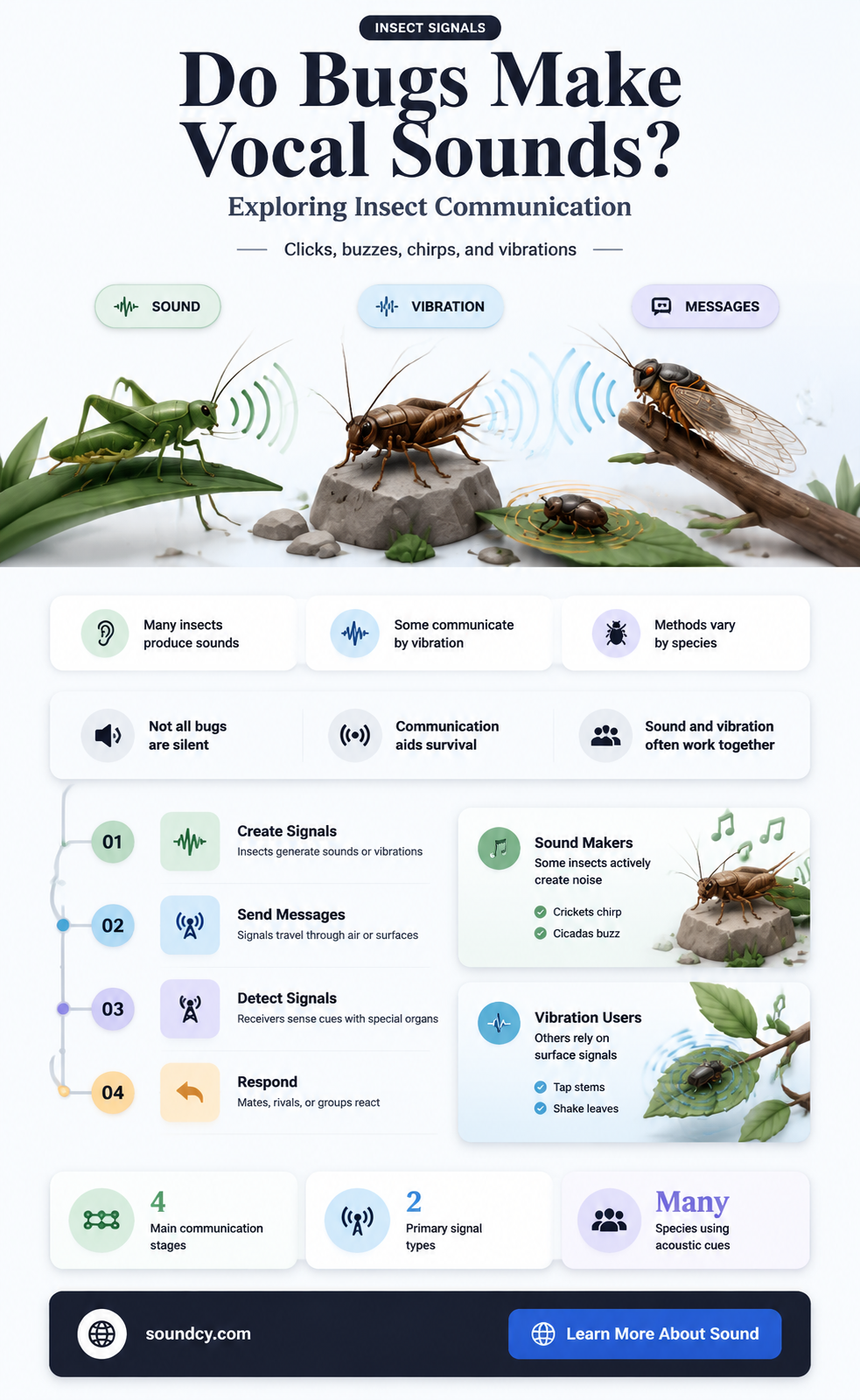do bugs make vocal sounds