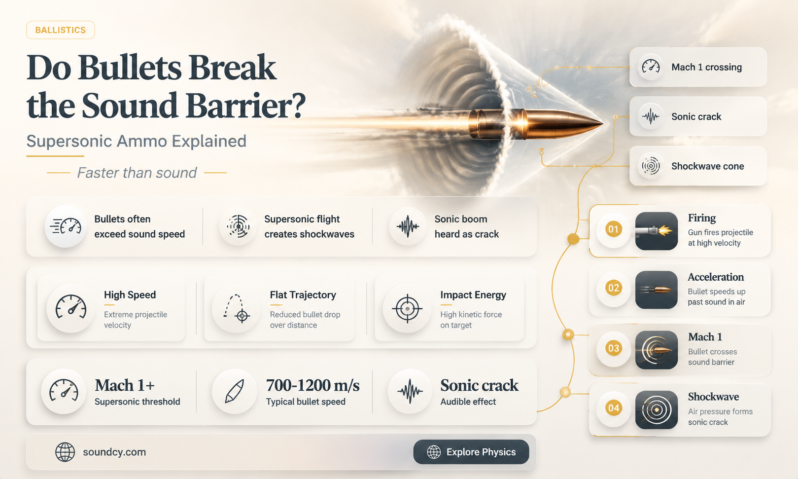 do bullets break sound barrier