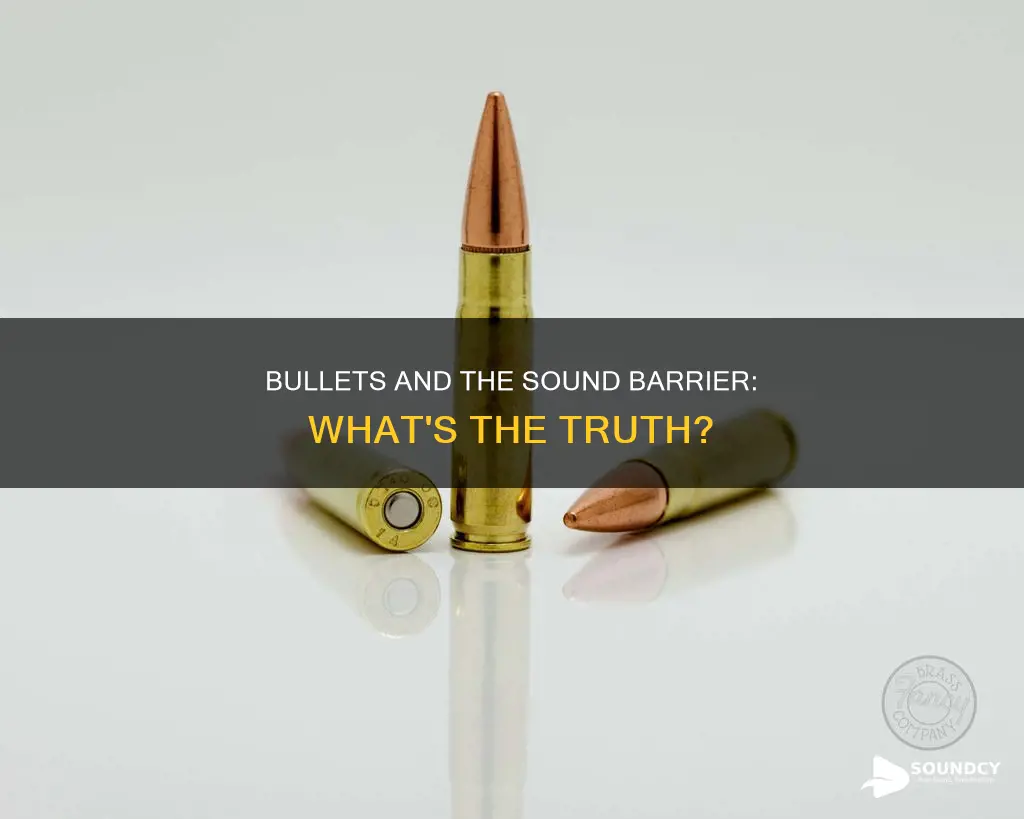 do bullets break the sound barrier
