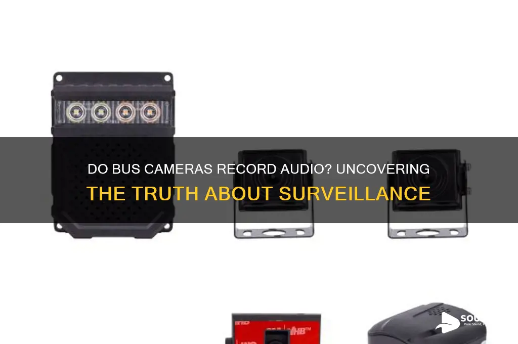 do bus cameras have sound