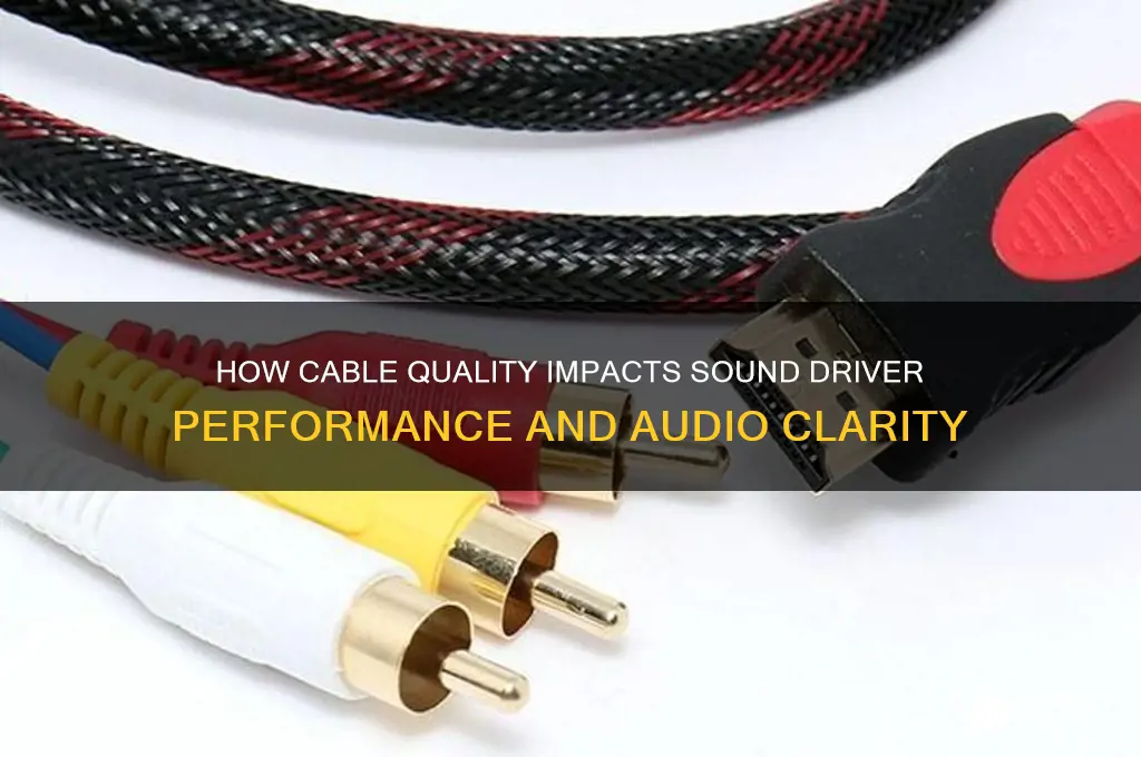 do cables affect sound drivers