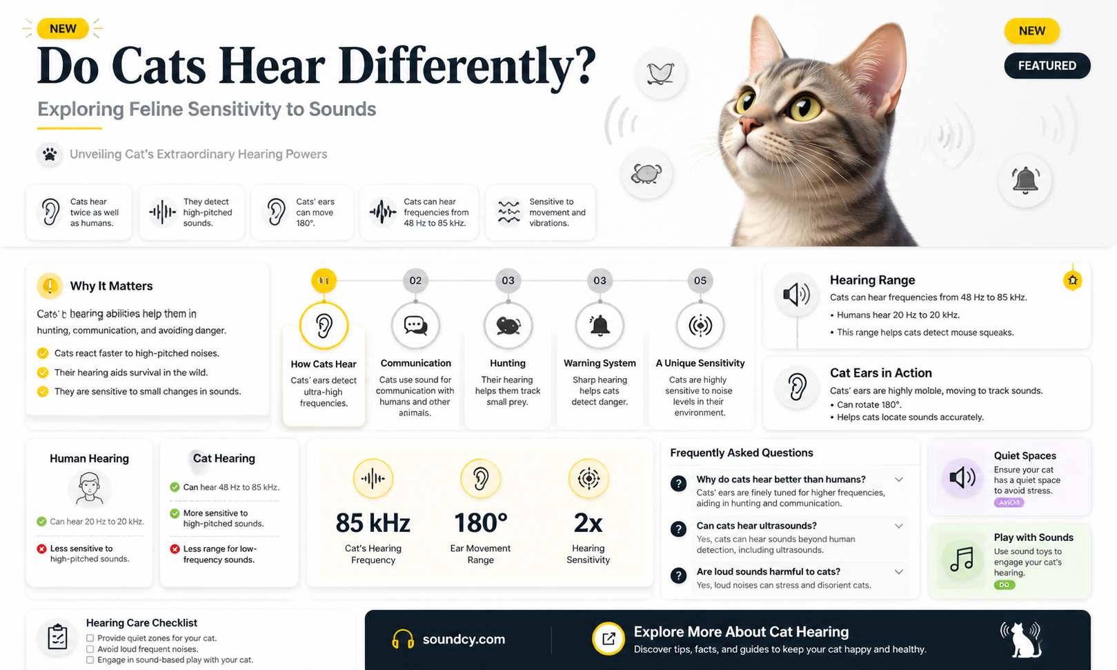 are cats sensitive to sound