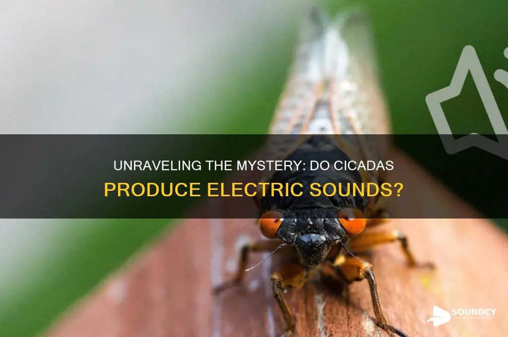 do cecadas make electric sound