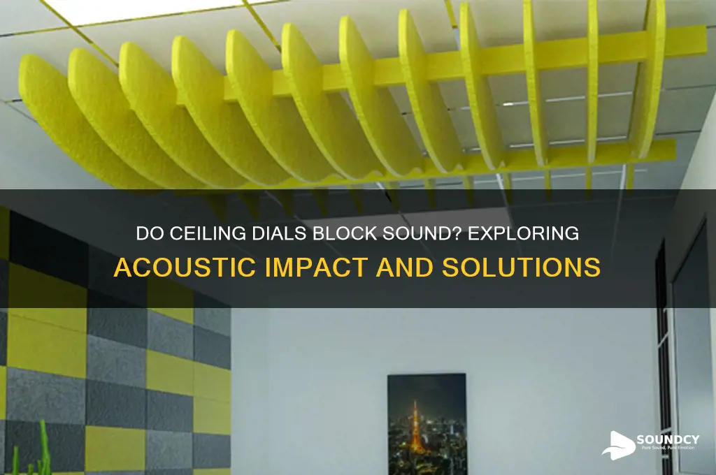 do ceiling dials block sound