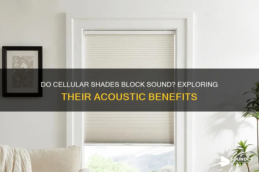 do cellular shades block sound