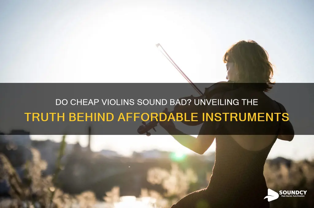 do cheap violins sound bad