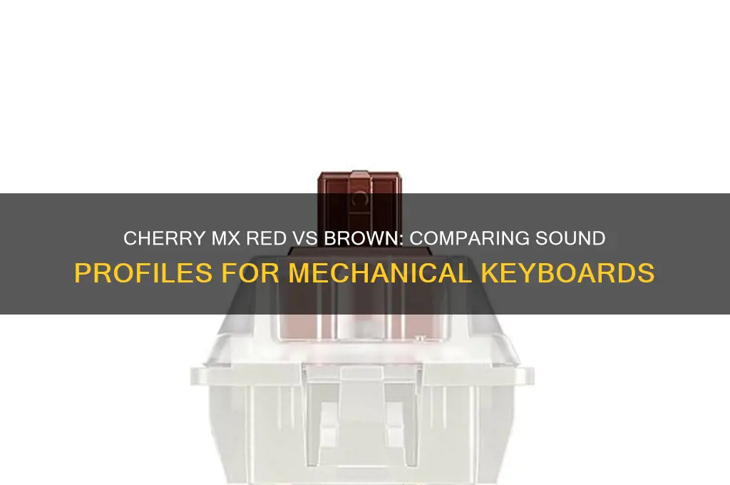 do cherry mx red and brown sound the same