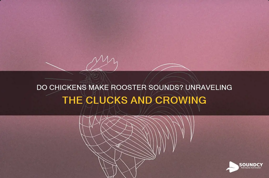 do chickens make rooster sounds