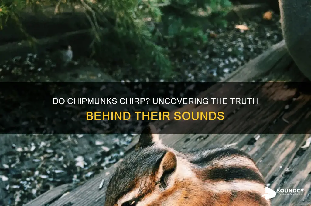 do chipmunks make chirping sound